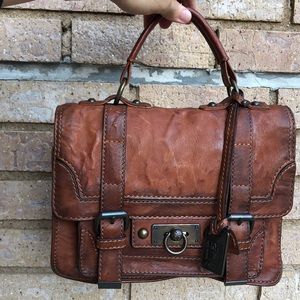 NWT FRYE CAMERON SMALL SATCHEL COGNAC